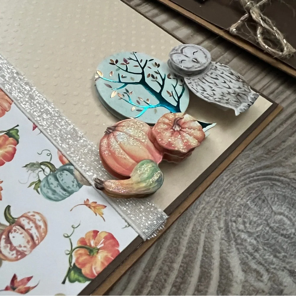 Handmade Fall Greeting Cards Set of 6 5”x7” With Envelopes